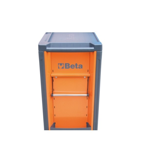 Carrello Porta Utensili Antiribaltamento 7 cassetti Arancione Vuoto Beta C37A/7